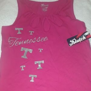 Klutch Pink Ladies Tank Tennessee Glitter Medium